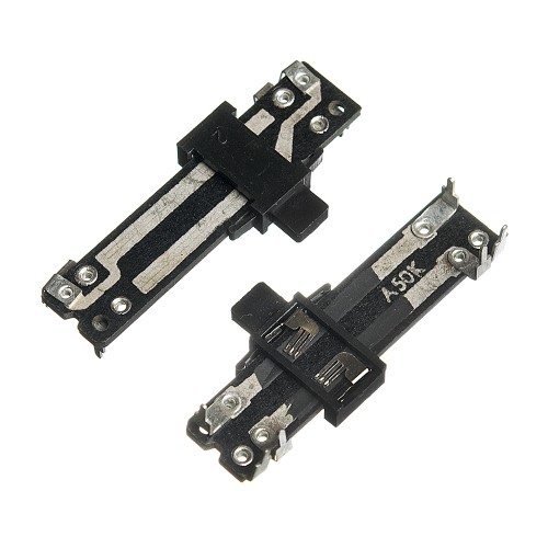 50K A 6pin горизонтальний, повзунковий стерео a=40mm