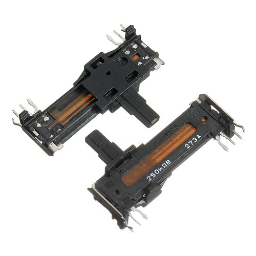 250K B 6pin вертикальний, повзунковий стерео a=35mm