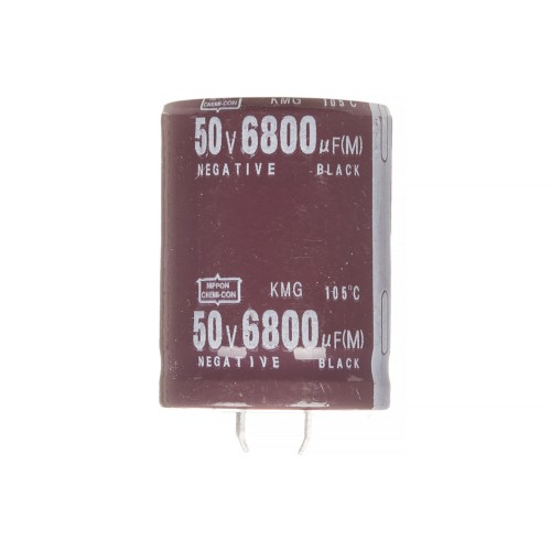 Конденсатор електролітичний 6800мкФx50В, 105°C, 30x40