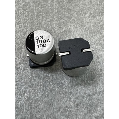 Конденсатор електролітичний 33uf 100V, 105C, (10x12)