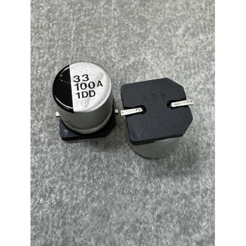 Конденсатор електролітичний 33uf 100V, 105C, (10x12)