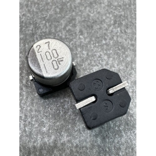 Електролітичний конденсатор 100uf 10V,105C, (6x5)