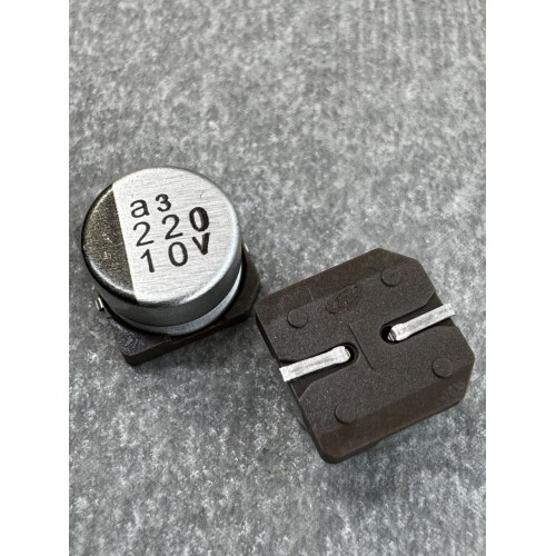 Конденсатор електролітичний 220uf 10V,105C, (8x6)