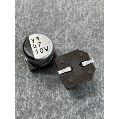Конденсатор електролітичний 47uf 10V,105C, (6x5)
