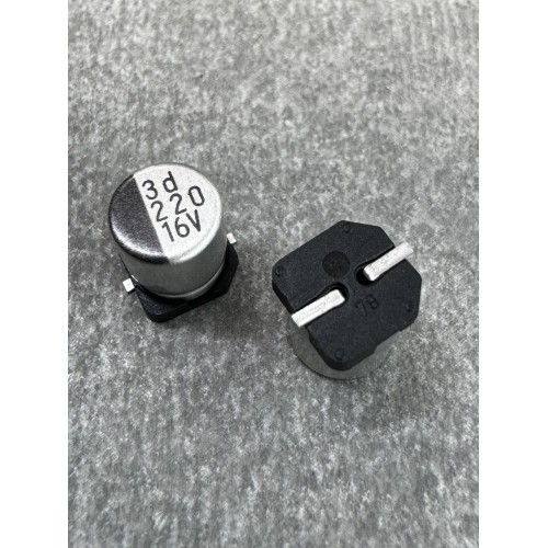 Конденсатор електролітичний 220uf 16V,105C, (6x8)