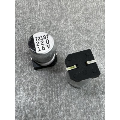 Конденсатор електролітичний 220uf 16V,105C, (8x10)