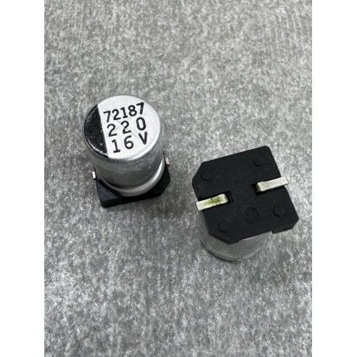 Конденсатор електролітичний 220uf 16V,105C, (8x10)