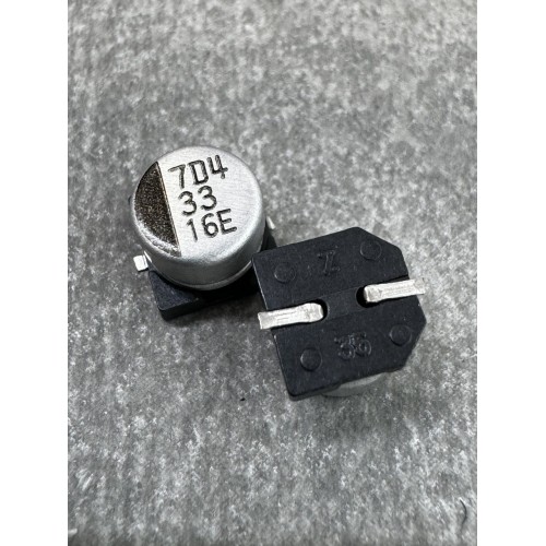 Конденсатор електролітичний 33uf 16V,105C, (6x5)