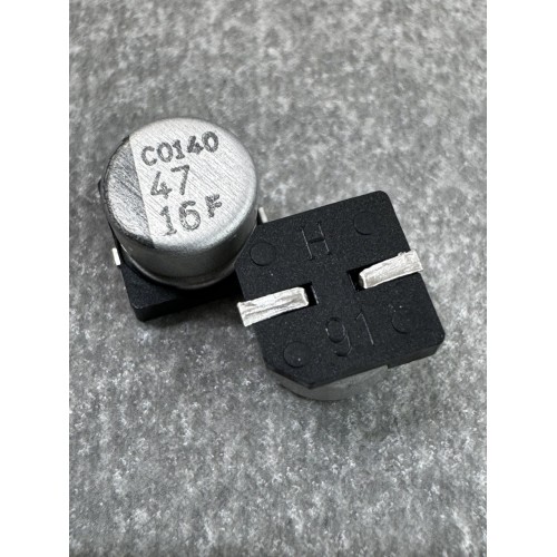 Конденсатор електролітичний 47uf 16V,105C, (6x5)