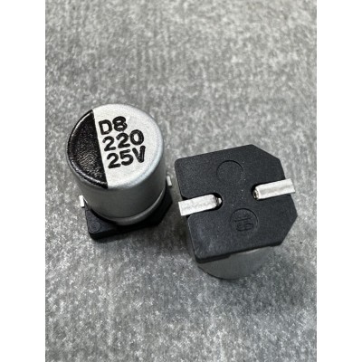 Конденсатор електролітичний 220uf 25V,105C, (8x10)