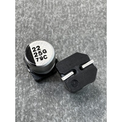 Конденсатор електролітичний 22uf 25V,105C, (6x5)