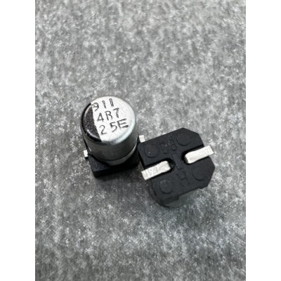 Конденсатор електролітичний 4.7uf 25V,105C, (4x5)