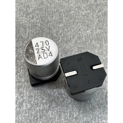 Конденсатор електролітичний 470uf 25V,105C, (10x10)