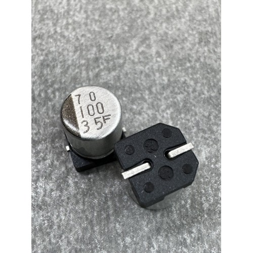 Електролітичний конденсатор 100uf 35V,105C, (6x7)