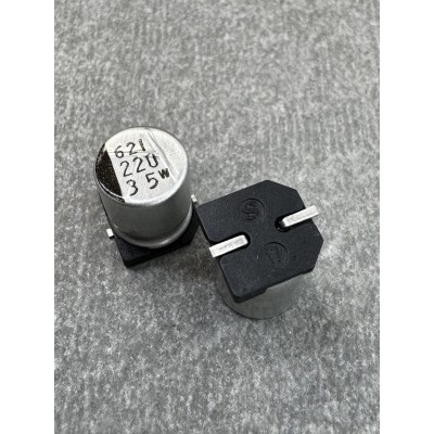 Конденсатор електролітичний 220uf 35V,105C, (8x10)