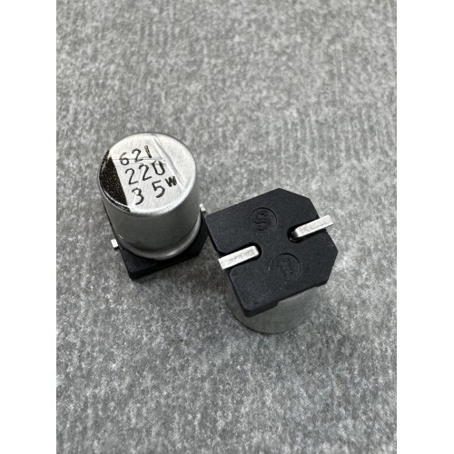 Конденсатор електролітичний 220uf 35V,105C, (8x10)