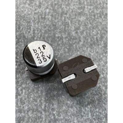 Конденсатор електролітичний 22uf 35V,105C, (6x5)