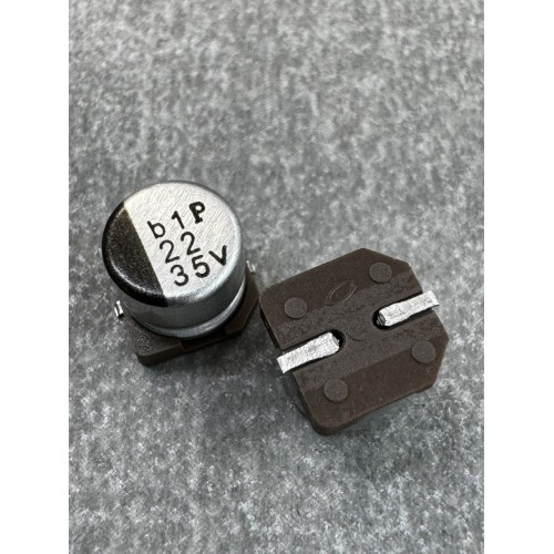 Конденсатор електролітичний 22uf 35V,105C, (6x5)