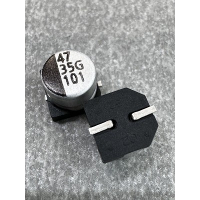 Конденсатор електролітичний 47uf 35V,105C, (6x5)