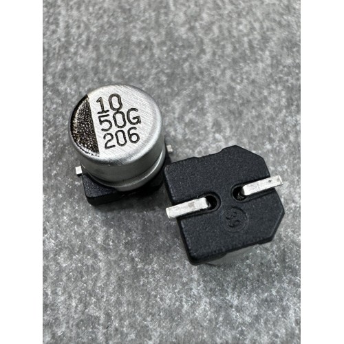 Конденсатор електролітичний 10uf 50V,105C, (6x5)