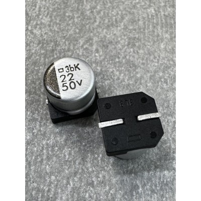 Конденсатор електролітичний 22uf 50V,105C, (6x6)