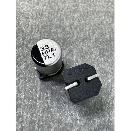 Конденсатор електролітичний 33uf 50V,105C, (6x7)