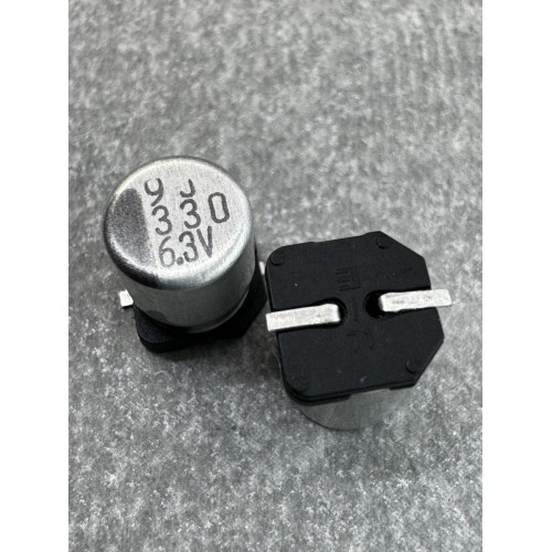 Конденсатор електролітичний 330uf 6.3V,105C, (6x7)