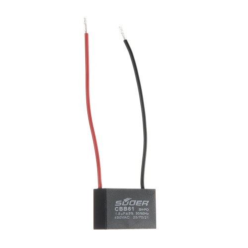 Конденсатор пусковий CBB61 1.5uF 450VAC 5% 32.0x24.0x13.5mm
