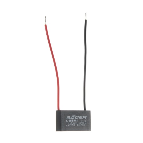 Конденсатор пусковий CBB61 1.2uF 450VAC 5% 37.1x21.7x10.9mm