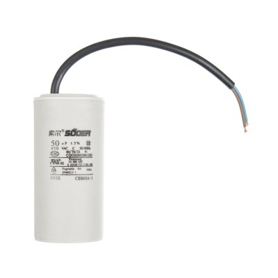 Конденсатор пусковий CBB60 50uF 450VAC 5% 99,1x49.0mm