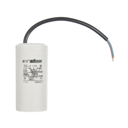 Конденсатор пусковий CBB60 50uF 450VAC 5% 99,1x49.0mm
