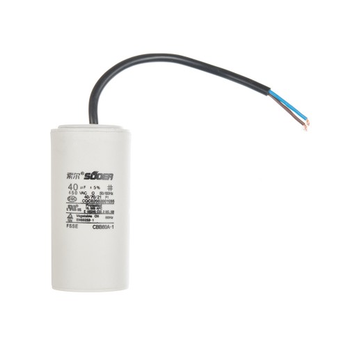 Конденсатор пусковий CBB60 40uF 450VAC 5% 99.5x48.7mm