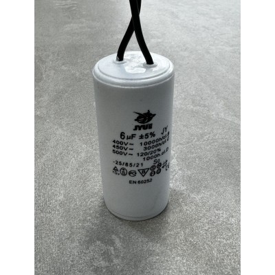 Конденсатор пусковий CBB60 6uF 450VAC 5% 69.5x33.9mm