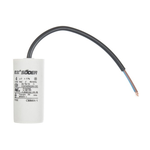 Конденсатор пусковий CBB60 4uF 450VAC 5% 69.8x33.9mm