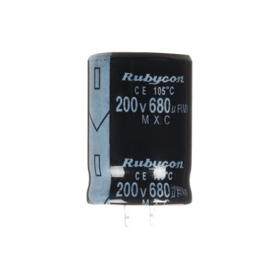 Конденсатор електролітичний 680мкФx 200В, 105°C, 25x35