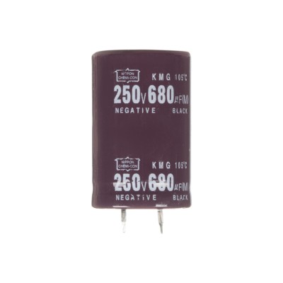Конденсатор електролітичний 680мкФx 250В, 105°C, 25x40