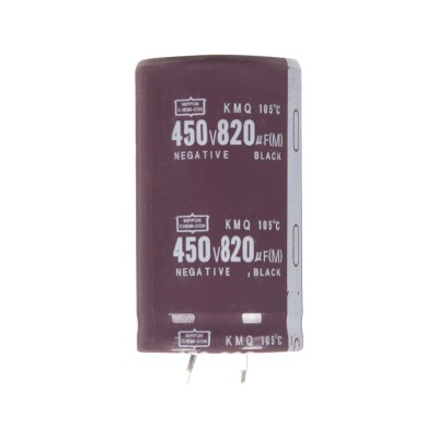 Конденсатор електролітичний 820мкФx 450В, 105°C, 35x60