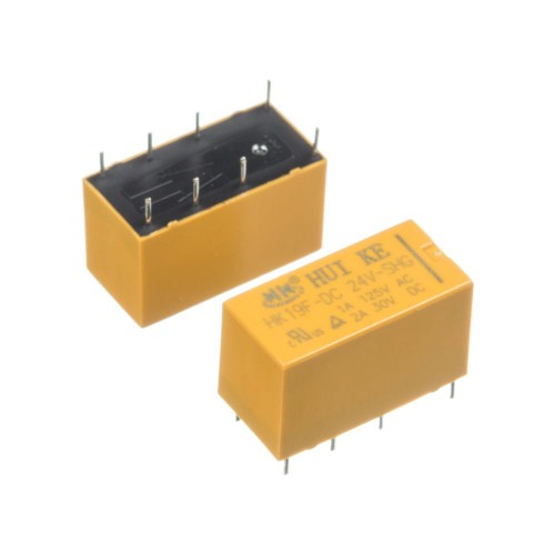 Реле 24V 1A 8pin (2 open 2 close) 4078-24V-HKE HK19F