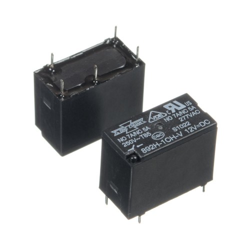 Реле 12V 5A 5pin JZC-33F(892H-1CH-V)