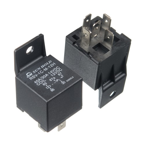 Реле 12V 40A 5pin (1 open 1close) LCAR-212D