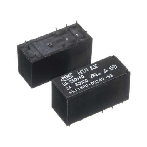 Реле 24V 8A 8pin (2 open 2 close) 14F-HK-115FD-DC24V