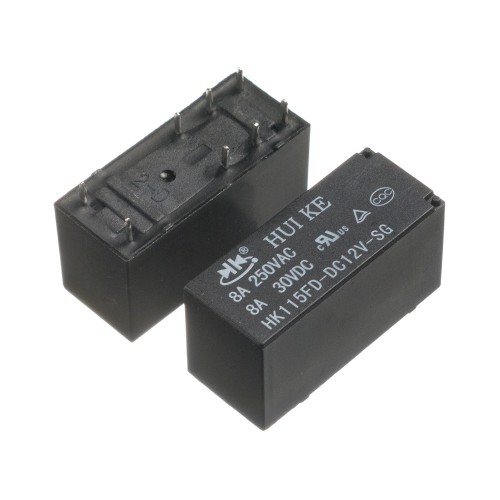 Реле 12V 8A 8pin (2 open 2 close) 14F-HK-115FD-DC12V