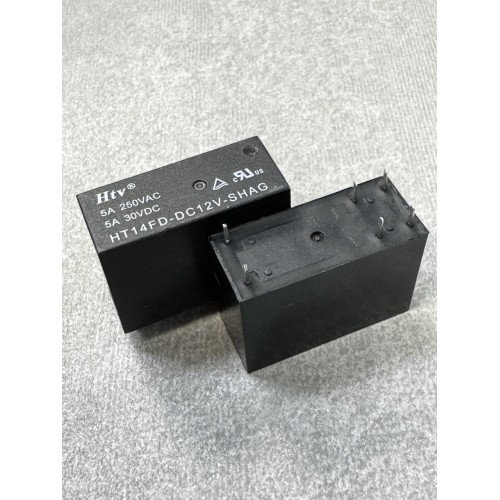 Реле 12V 5A 6pin (2 open ) 14F-HT14FD-DC12V
