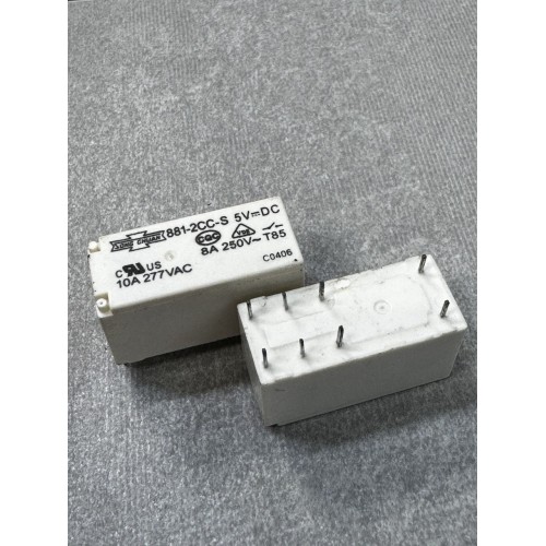 Реле 5V 10A 8pin (2 open 2 close) 881-2CCA-SE 5V-DC