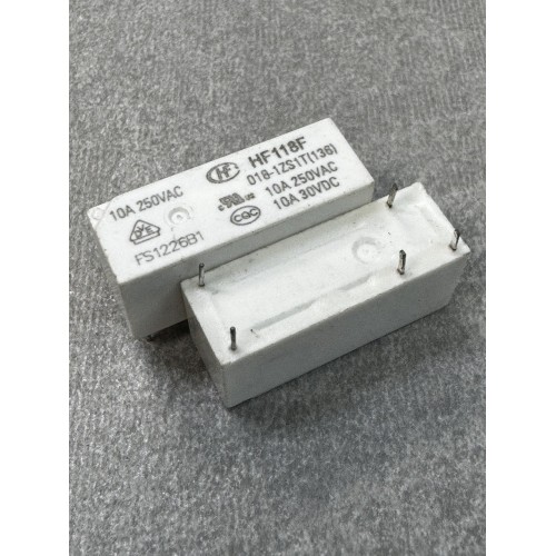 Реле 18V 10A 5pin (1 open 1 close) HF118F-018-1ZS1T